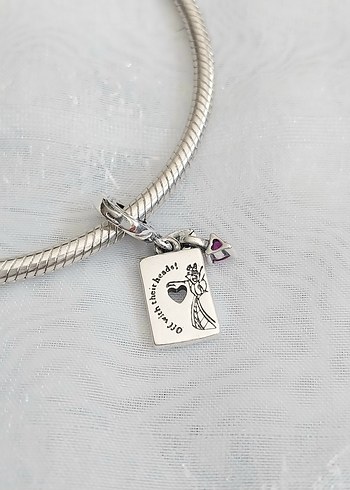Beden Pandora Disney Kupa Kızı Çift Sallantılı Charm
