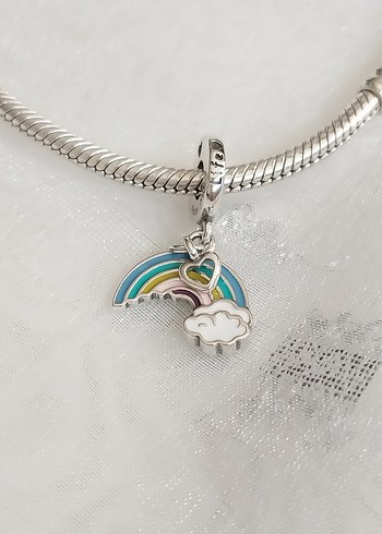 Pandora Kalpli Bulut ve Gökkuşağı Charm