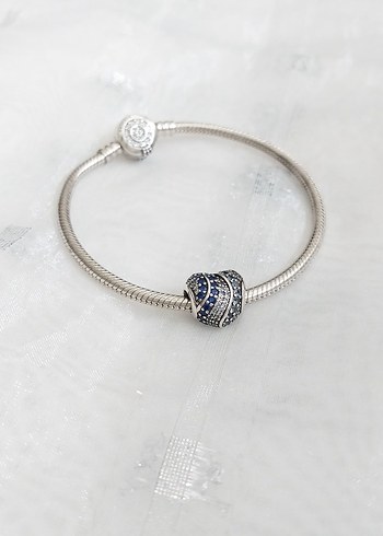Pandora Pandora Su Mavisi Kalp Gümüş Tılsımı Charm