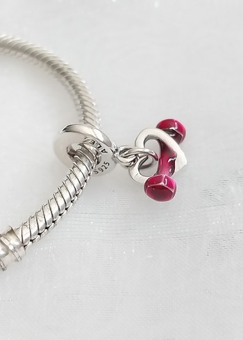  Beden çeşitli Renk Pandora Kalpli Halter Charm