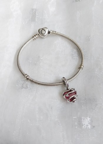 Pandora Pandora Pembe Kalpli Dangle Charm