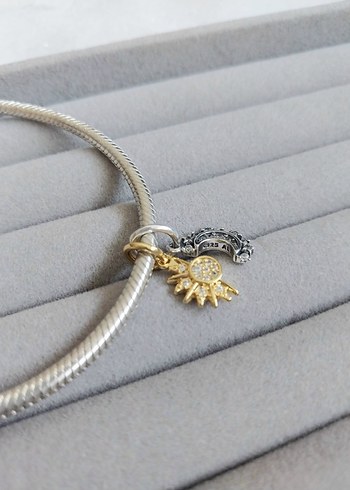 Pandora Ayrılabilir Güneş Ay Charm - Görsel 4