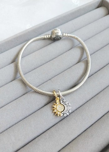 Pandora Ayrılabilir Güneş Ay Charm - Görsel 2