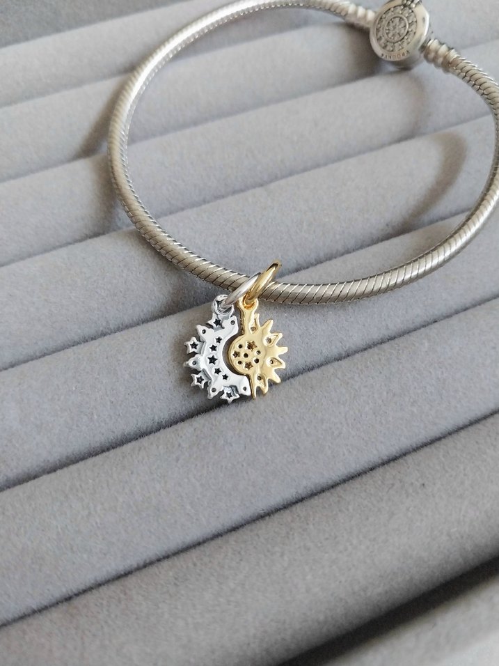 Pandora Ayrılabilir Güneş Ay Charm - Görsel 3