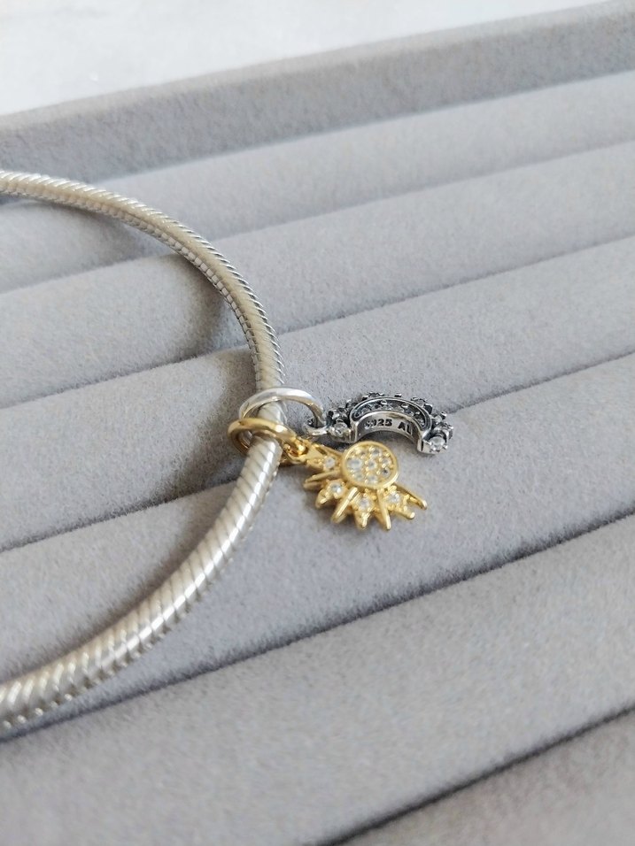 Pandora Ayrılabilir Güneş Ay Charm - Görsel 4