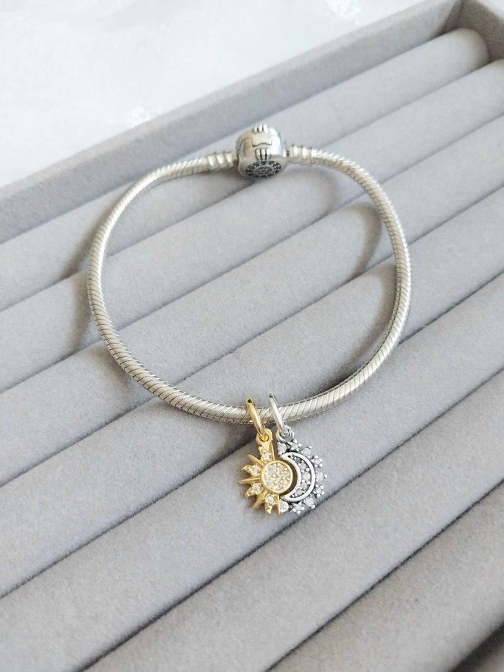 Pandora Ayrılabilir Güneş Ay Charm - Görsel 2