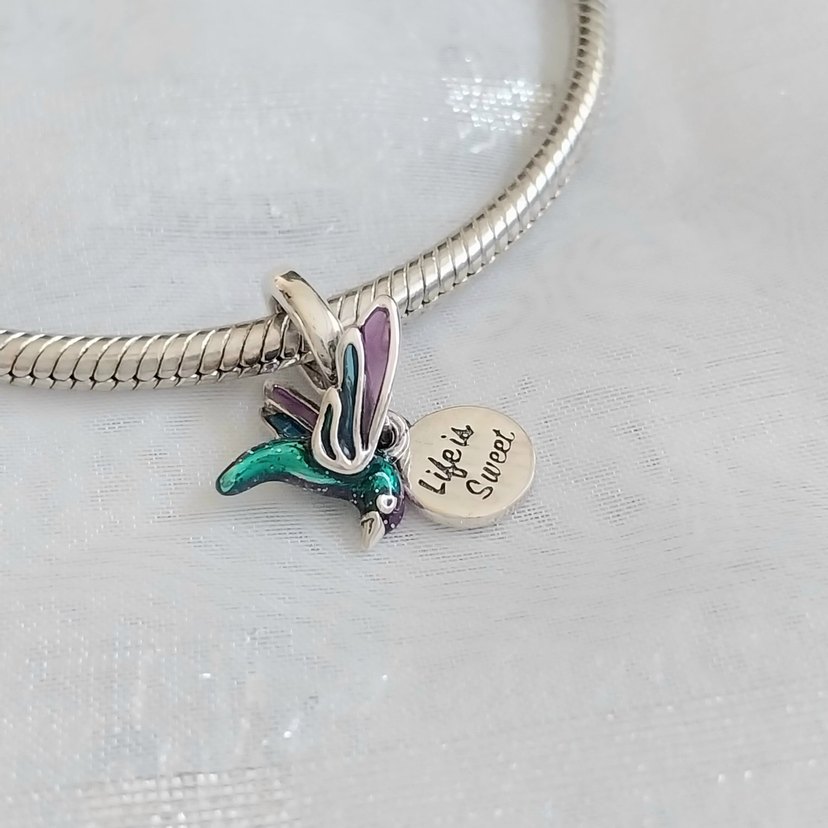 Pandora Sinekkuşu Çift Sallantılı Charm - Görsel 4