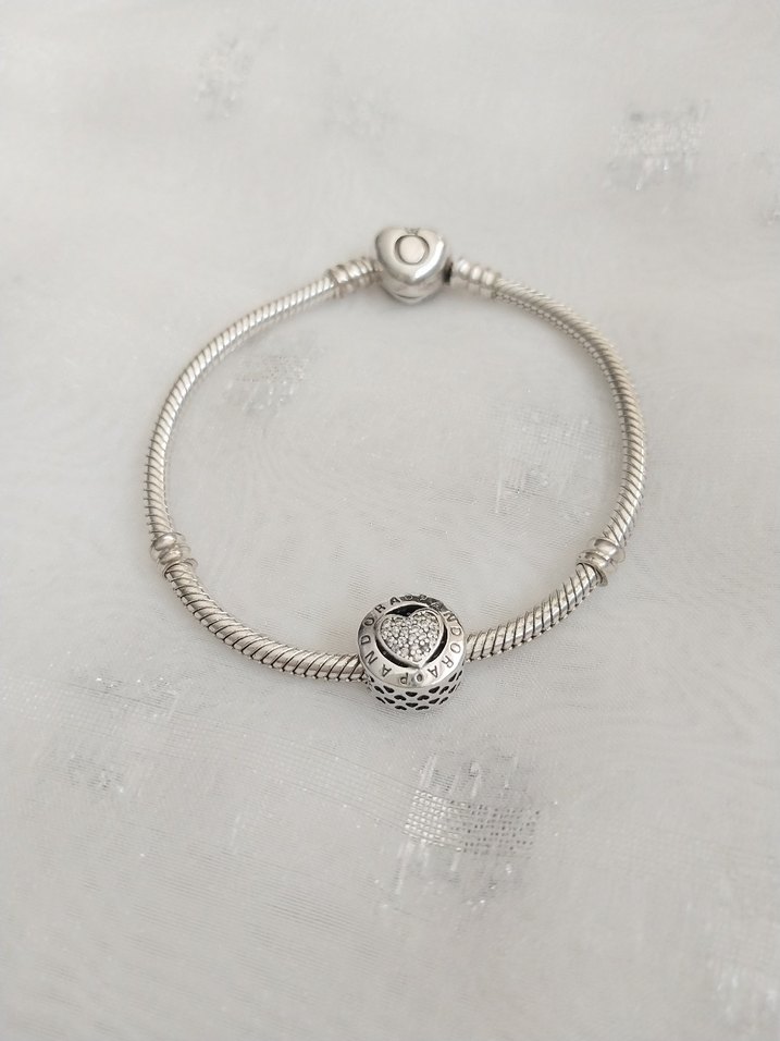 Pandora Signature Kalp Charm - Görsel 2