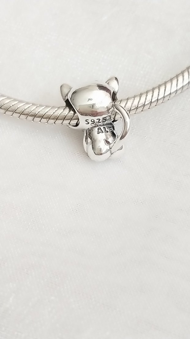 Pandora Kırmızı Kalpli Kedi Charm - Görsel 3