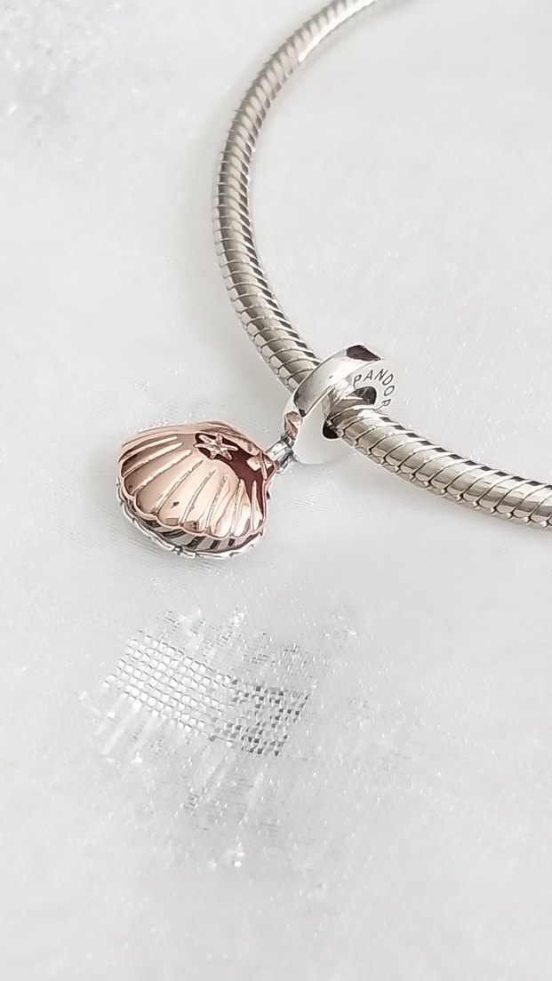 Pandora İncili İstiridye Kabuğu Charm - Görsel 2