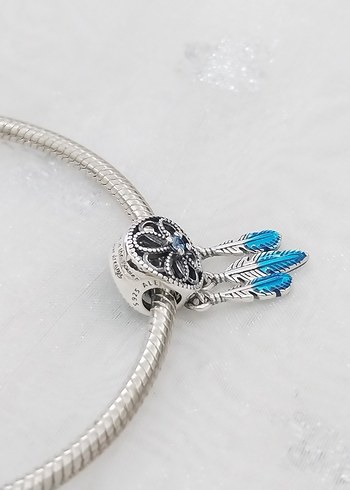 Beden mavi Renk Pandora Mavi Sipirütüel Düş Kapanı Charm