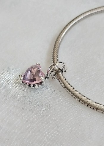 Pandora Pembe Kalpli Hayat Ağacı Charm - Görsel 3