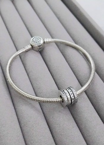 Pandora Şeffaf Taşlı Kalpli Charm - Görsel 2