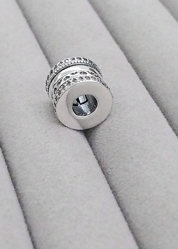 Pandora Şeffaf Taşlı Kalpli Charm - Görsel 4