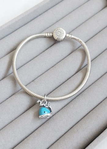 Pandora Turkuaz Renkli Balina Charm - Görsel 2