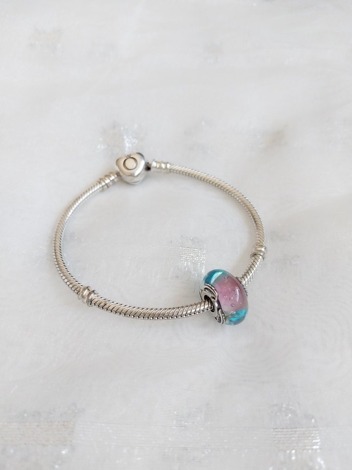 Pandora Çok Renkli Tüy Murano Charm - Görsel 2