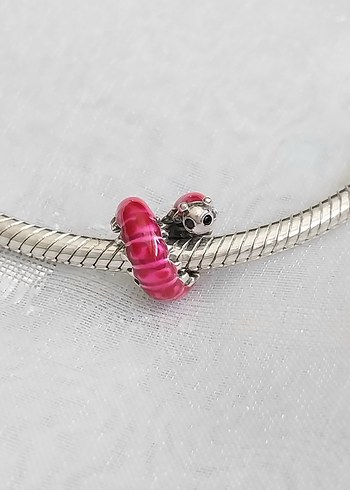 Pandora Sevimli Pembe Tırtıl Charm - Görsel 3