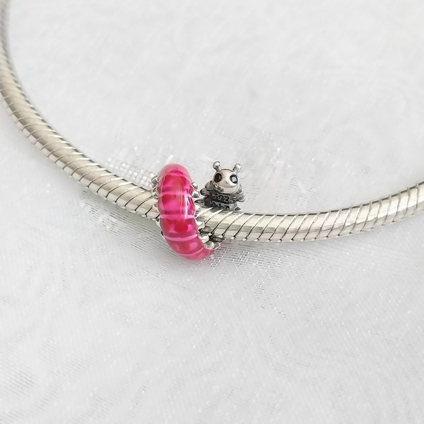 Pandora Sevimli Pembe Tırtıl Charm - Görsel 4