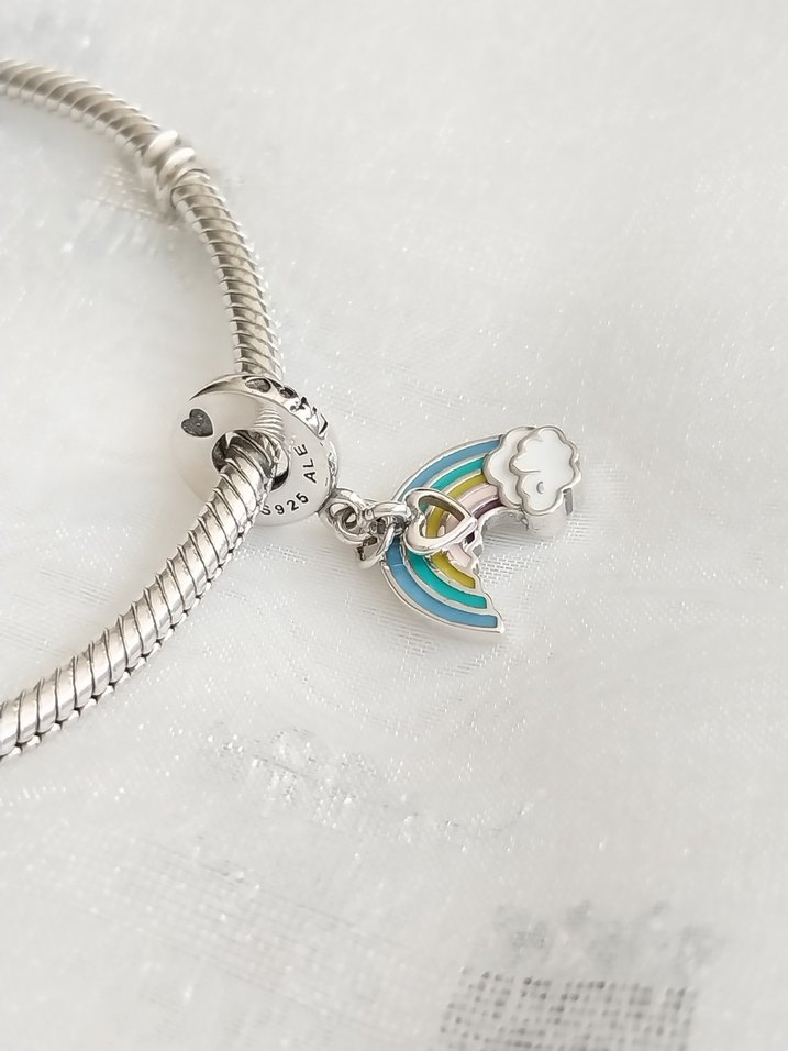 Pandora Kalpli Bulut ve Gökkuşağı Charm - Görsel 3