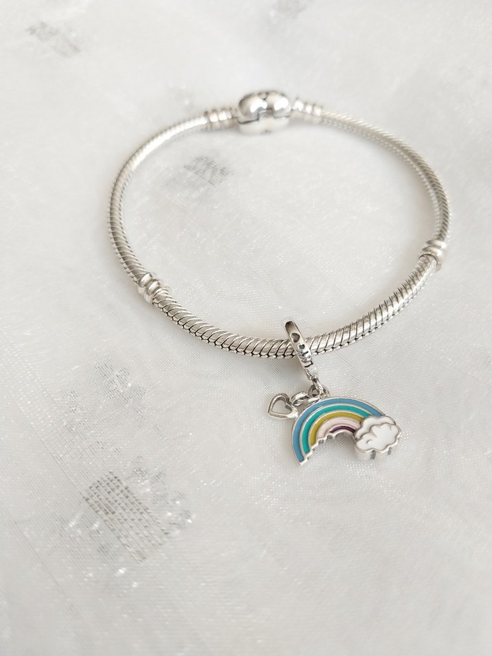 Pandora Kalpli Bulut ve Gökkuşağı Charm - Görsel 2