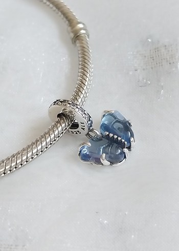 Pandora Mavi Murano Cam Kelebek Charm - Görsel 3