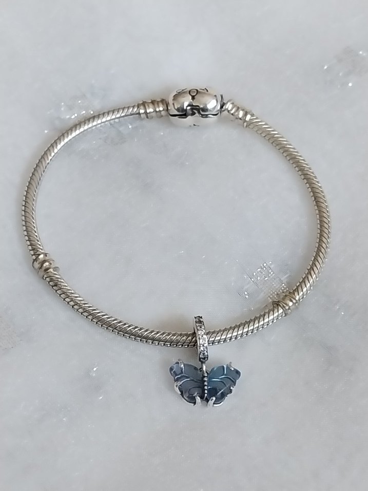 Pandora Mavi Murano Cam Kelebek Charm - Görsel 2
