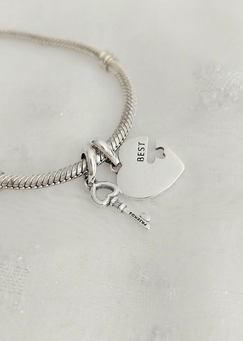 Pandora Best Frends Kalp Kilit Charm - Görsel 4