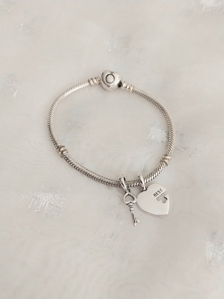 Pandora Best Frends Kalp Kilit Charm - Görsel 2