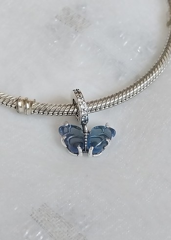 Pandora Mavi Kelebek Charm
