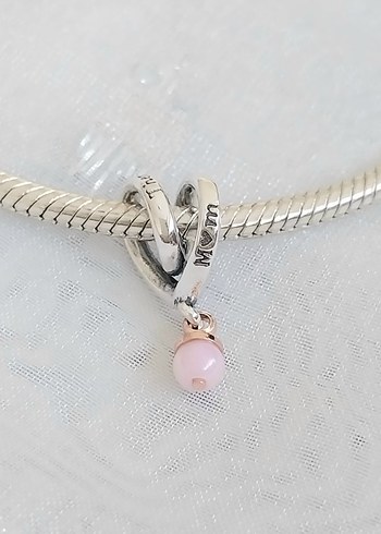 Pandora İki Tonlu Sarılı Kalp Charm