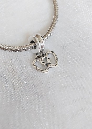 Beden gri Renk Pandora Ayrılabilir Sallantılı Kız Kardeş Charm