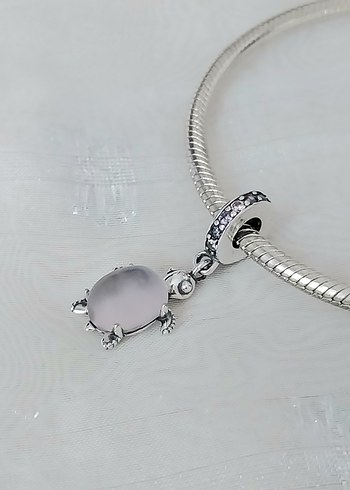 Beden Pandora Pembe Deniz Kaplumbağası Sallantılı Charm