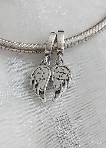 Beden Pandora Işıltılı Ayrılabilir Melek Kanatları Charm