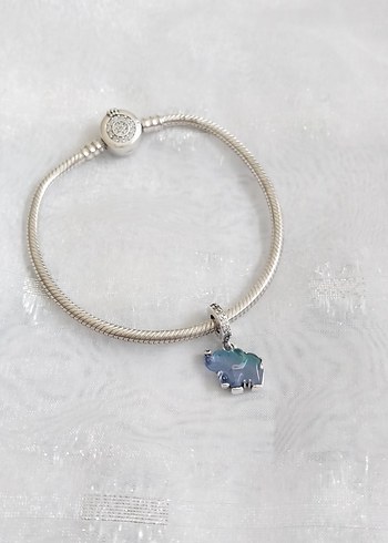 Pandora Pandora Mavi Murano Cam Fil Charm