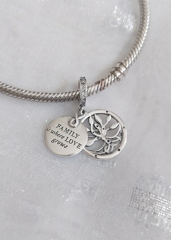 Beden çeşitli Renk Pandora Karanlıkta Parlayan Hayat Ağacı Charm