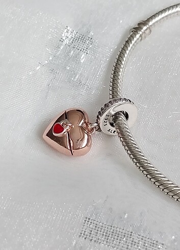 Beden Açılır Kalp ve Kar Taneli Kar Küresi Sallantılı Charm