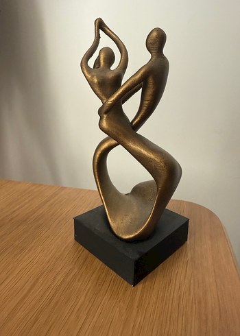 Bronz Kaplama Modern Dans Figürü Biblo