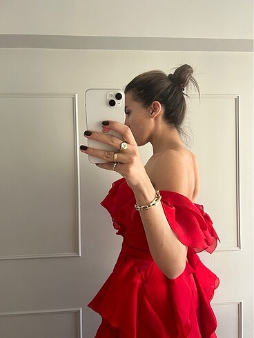 Alfabeta Kırmızı kına elbisesi