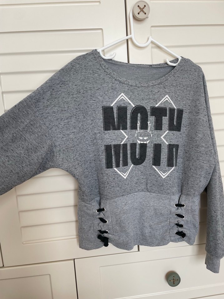 Siyah Celestial Sunmoon Baskılı Kadın Sweatshirt - Görsel 4