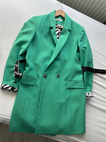 40 Beden turkuaz Renk SeçilStore bayan blazer ceket