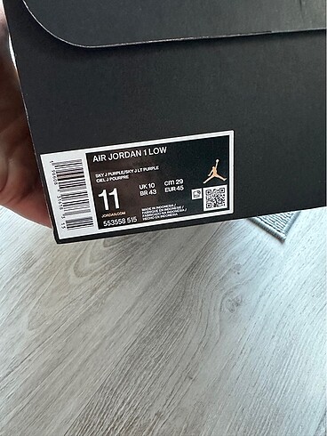 45 Beden Nike Air Jordan 1 Low Erkek Sneaker