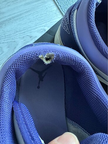 45 Beden mor Renk Nike Air Jordan 1 Low Erkek Sneaker