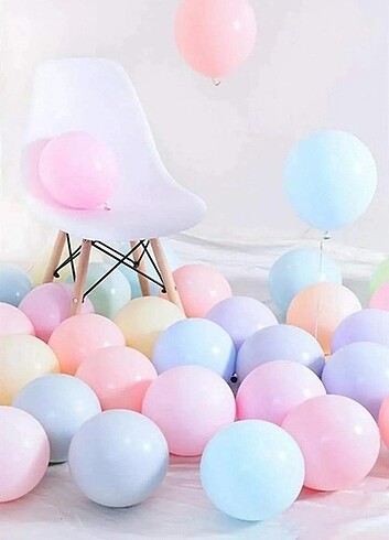 PASTEL RENK KARIŞIK BALON 20 ADET 