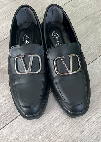 Kadın Siyah Tokalı Blok Topuklu Loafer - Görsel 2