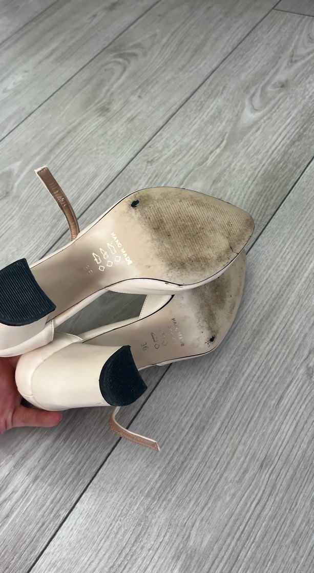 Bej Tokalı Stiletto Kadın Ayakkabı - Görsel 4