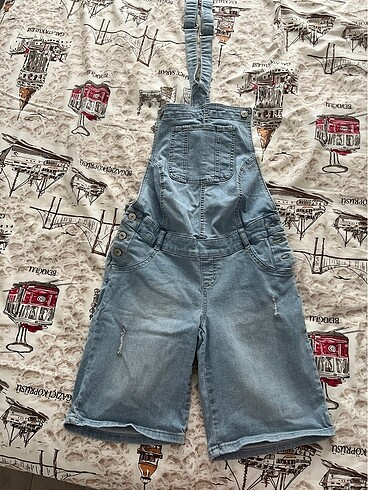 Şort tulum jean
