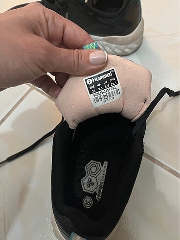36 Beden siyah Renk 1 kez giyilmiş spor ayakkabı