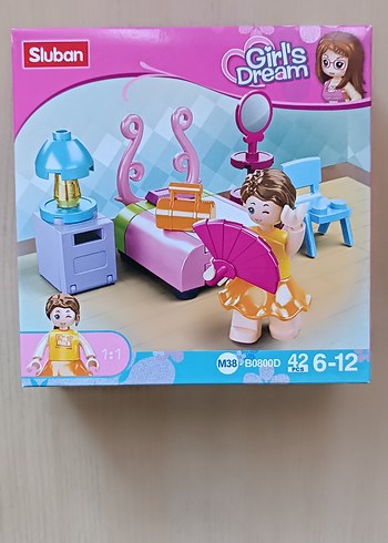 Beden Sluban Girl's Dream Yatak Odası, Çok Renkli yapım Seti
