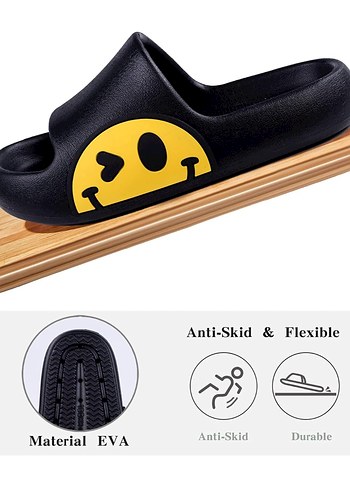 40,5 Beden sarı Renk Sarı Baskılı unisex Terlik (40-41)