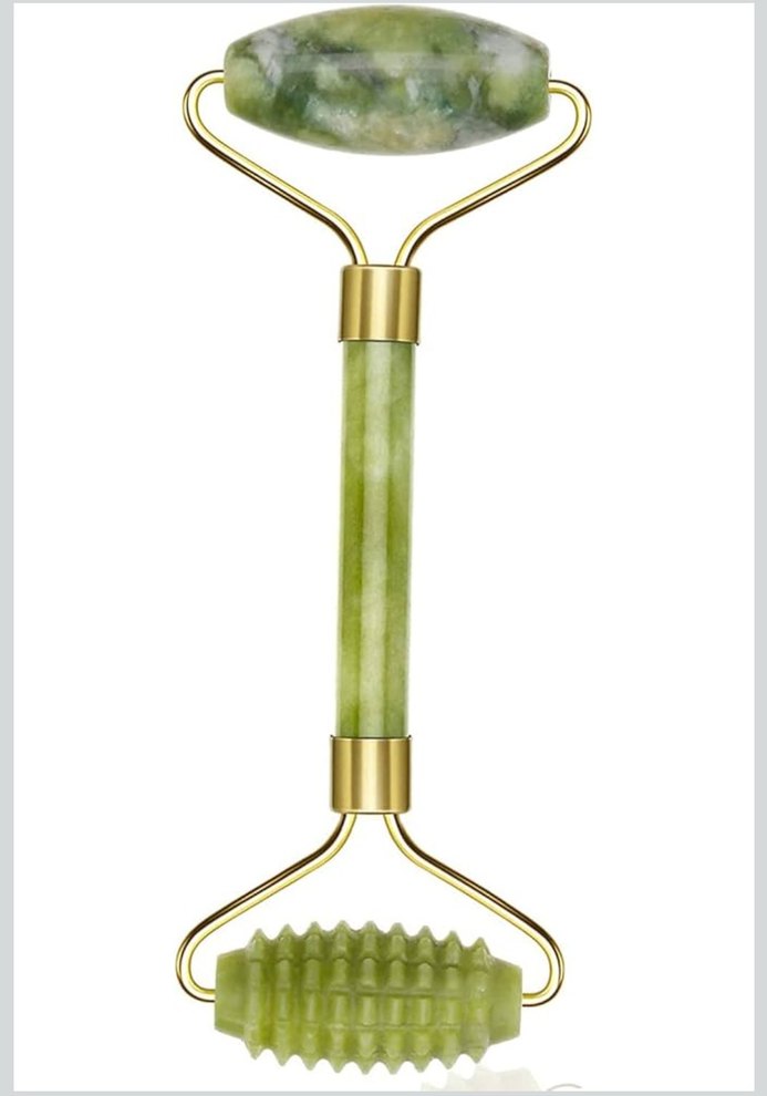 %100 Yeşim Rulo Seti Gua Sha Masaj Taşı - Görsel 2